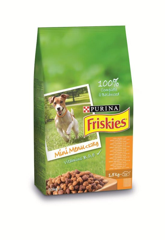 Sausas šunų ėdalas FRISKIES, su vištiena, 1.5 kg
