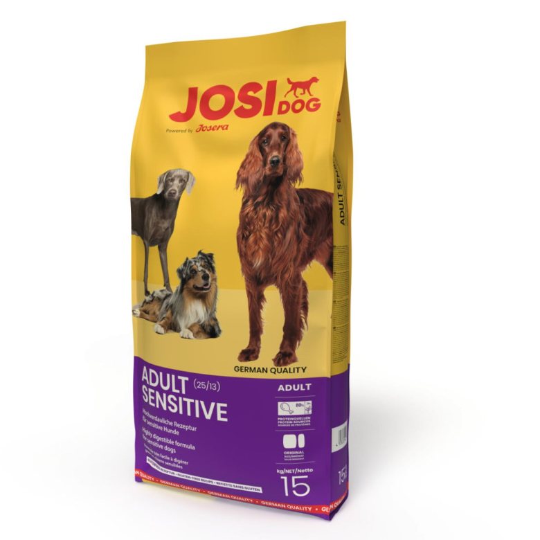 Sausas šunų ėdalas JOSIDOG Adult Sensitive, 12 +, 3 kg