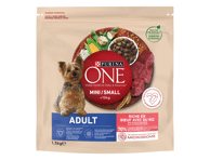 Sausas šunų ėdalas ONE MINI DOG su jautiena ir ryžiais, 1.5 kg
