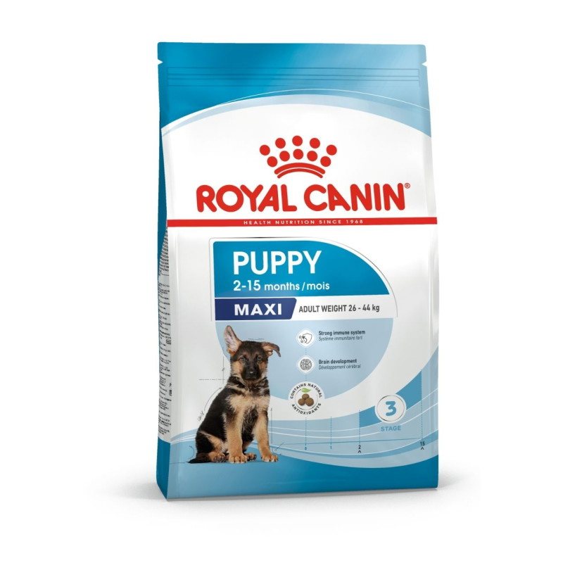 Sausas šunų ėdalas ROYAL CANIN Maxi Puppy, su vištiena ir kiauliena, 1 kg