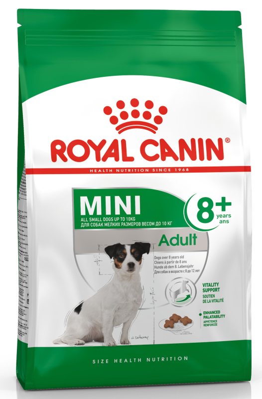 Sausas šunų ėdalas ROYAL CANIN SHN Mini Adult 8+, 8 kg