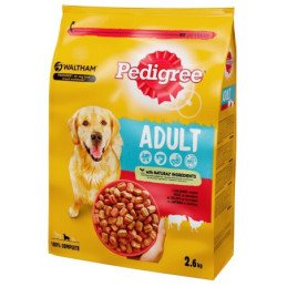 Sausas šunų ėdalas su jautiena ir paukštiena PEDIGREE, 2.6 kg
