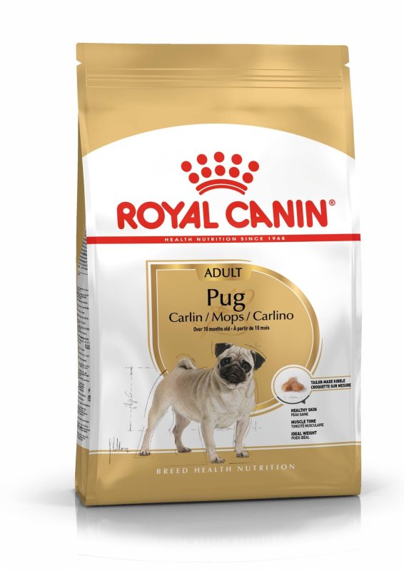 Sausas šunų ėdalas suaugusiems mopsams ROYAL CANIN PUG ADULT, 1.5 kg