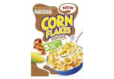 Sausi pusryčiai NESTLE CORN FLAKES TOFFEE, 350 g