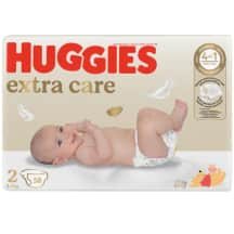 Sausk. HUGGIES EXTRA CARE 2, 3-, 82 vnt, 6 kg