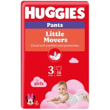 Sausk HUGGIES PANTS GIRL S3 6- 58vnt, 11 kg