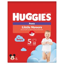 Sauskel.-kelnait.HUGGIES BOY(5)12-,68vnt., 17 kg