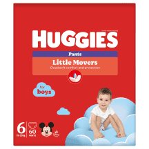 Sauskel.-kelnait.HUGGIES BOY(6)15-,60vnt., 25 kg