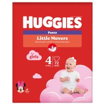 Sauskel.-kelnait.HUGGIES GIRL(4)9-,72 nt., 14 kg