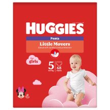 Sauskel.-kelnait.HUGGIES GIRL(5)12-,68vnt, 17 kg
