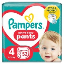 Saus.keln. PAMPERS JUMBO S4 9- 52vnt, 14 kg