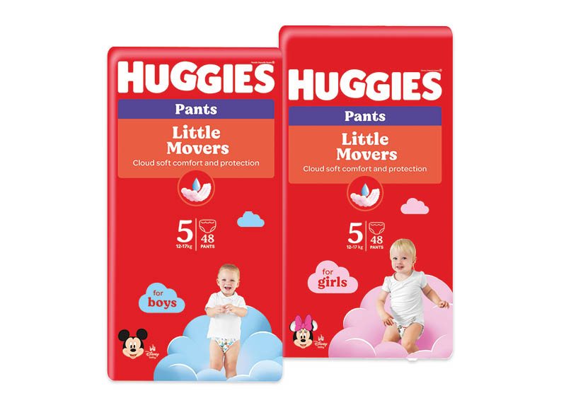 Sauskelnėms HUGGIES PANTS, 48 vnt