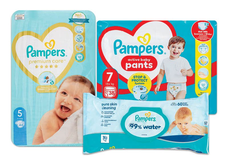 Sauskelnėms, servetėlėms PAMPERS