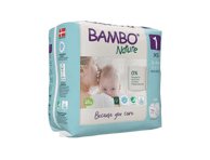 Sauskelnės BAMBO NATURE 1 (2-.), 22 vnt., 4 kg