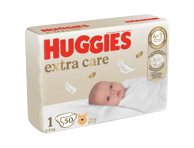 Sauskelnės HUGGIES EXTRA CARE 1, 2-, 50 vnt., 5 kg