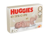 Sauskelnės HUGGIES EXTRA CARE 2, 3-, 58 vnt., 6 kg