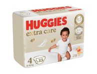 Sauskelnės HUGGIES EXTRA CARE 4, 8-, 33 vnt., 16 kg