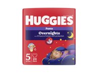 Sauskelnės HUGGIES OVERNIGHTS S5, 24 vnt., 24 vnt