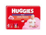 Sauskelnės-kelnaitės HUGGIES PANTS 4 JUMBO GIRL, 9-, 36 vnt., 14 kg