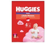 Sauskelnės-kelnaitės HUGGIES PANTS (4) mergaitėms (9-), 72 vnt., 14 kg