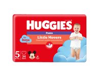Sauskelnės-kelnaitės HUGGIES PANTS 5 JUMBO BOY, 12-, 34 vnt., 17 kg