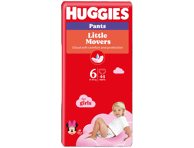 Sauskelnės-kelnaitės HUGGIES PANTS 6 mergaitėms (15-), 44 vnt., 25 kg