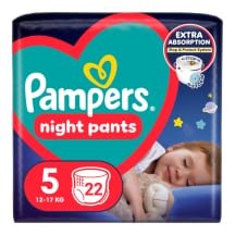 Sauskelnės PAMPERS NIGHT PANTS VP, 5, 22 vnt