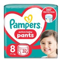 Sauskelnės PAMPERS PANTS JUMBO PACK S8, 32 vnt