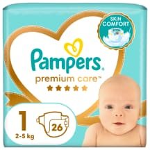 Sauskelnės PAMPERS PC VP 1, 2-, 26 vnt., 5 kg