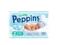 Sauskelnės PEPPINS COMFY 2, 4-, 30 vnt., 8 kg
