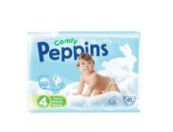 Sauskelnės PEPPINS COMFY 4, 9-, 41 vnt., 14 kg