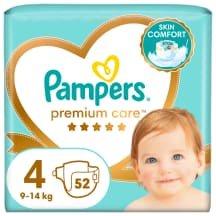 Sauskeln.PAMPERS PC VP (4) 9-, 52vnt, 14 kg