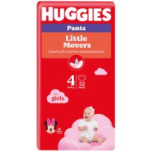 Sausk.keln.HUGGIES GIRLS(4) 9-,52vnt, 14 kg