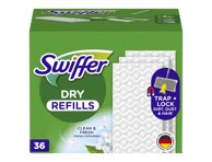 Sausos šluostės SWIFFER, papildymas, 36 vnt