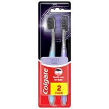 Šepetėlis COLGATE HIGH DENSITY CHARCOAL, 2 vnt
