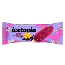 Šerbetas su mangų gabal. ICETOPIA, / 70g, 80 ml