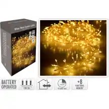 Sid. vielos girlianda, 100 LED, šilta, CH26