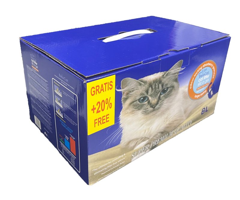 Silikoninio kraiko dėžė katėms BeloCat, x 4 l, 2 vnt
