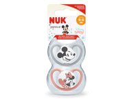 Silikoninis čiulptukas NUK SPACE MICKEY NR. 1, 0-6 mėn., 2 vnt