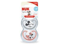 Silikoninis čiulptukas NUK SPACE MICKEY NR. 2, 6-18 mėn., 2 vnt
