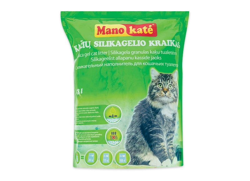 Silikoninis kačių kraikas MANO KATĖ, 3.8 l