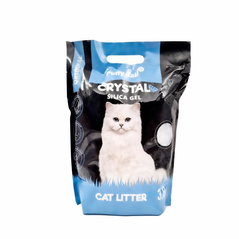 Silikoninis kraikas katėms PUFFY TAIL, 3.8 l