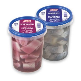 Silkių filė gabaliukai su svogūnais VIČI, 500 g