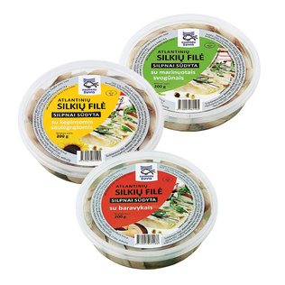 Silkių filė gabaliukai DAUPARŲ ŽUVIS (3 rūšių), 200 g