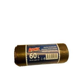 Šiukšlių maišai, ATOMIC, HDPE 60Lx, 25 vnt