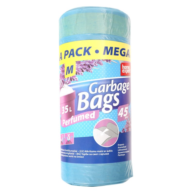 Šiukšlių maišai HOME EXPERT, 45vnt., 35 l