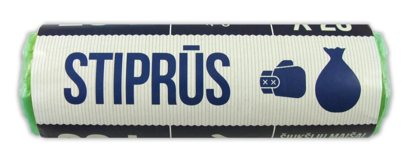 Šiukšlių maišai SKUBIS STIPRŪS, žalios sp., 14 mikr., 10 vnt., 60 l