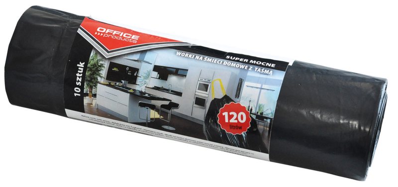 Šiukšlių maišai su rankenomis, 10 vnt., 120 l