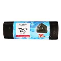 Šiukšlių maišai su virvele, 20 vnt., 35 l
