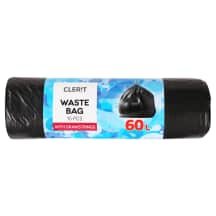 Šiukšlių maišai su virvele,15 vnt., 60 l